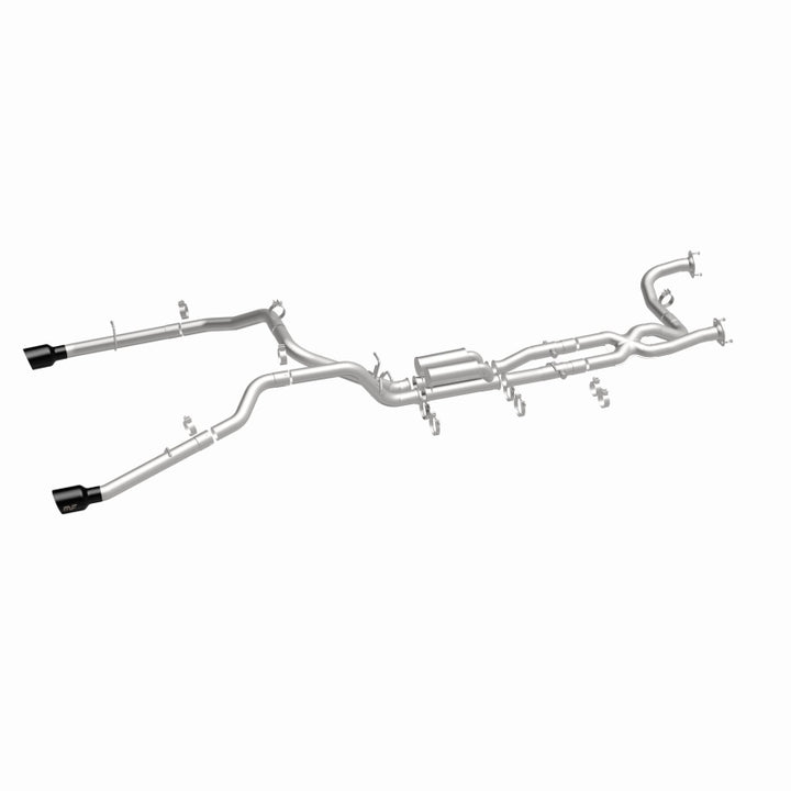 MagnaFlow 2025 Ram 1500 RHO SPEQ Series Black Chrome Cat-Back Performance Exhaust System - Bull Strap
