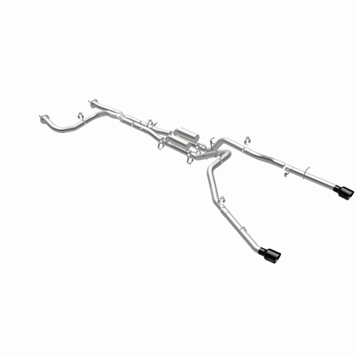 MagnaFlow 2025 Ram 1500 RHO SPEQ Series Black Chrome Cat-Back Performance Exhaust System - Bull Strap