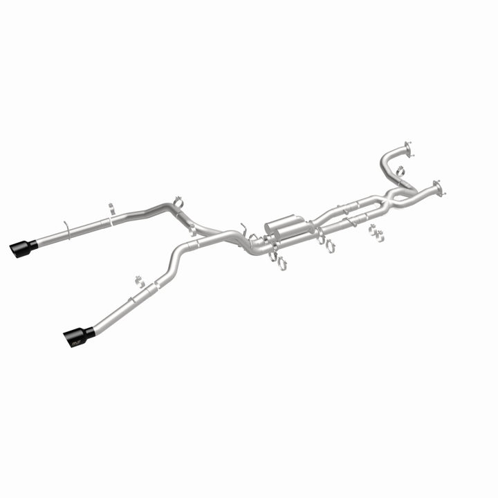 MagnaFlow 2025 Ram 1500 RHO SPEQ Series Black Chrome Cat-Back Performance Exhaust System - Bull Strap