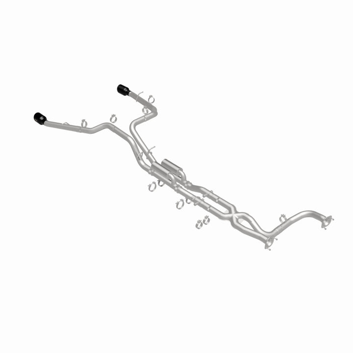 MagnaFlow 2025 Ram 1500 RHO SPEQ Series Black Chrome Cat-Back Performance Exhaust System - Bull Strap