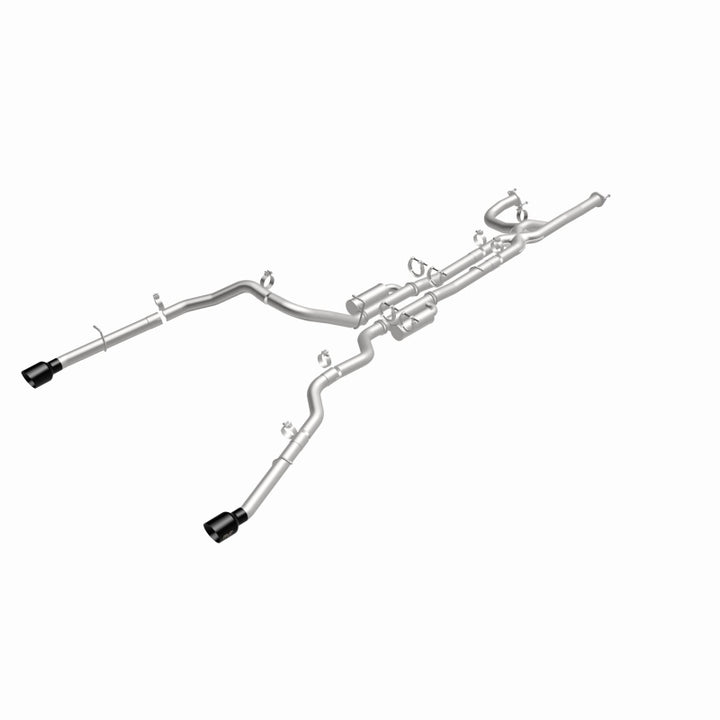 MagnaFlow 21-24 RAM 1500 TRX SPEQ Series Cat-Back Performance Exhaust System w/ Black Chrome Tips - Bull Strap