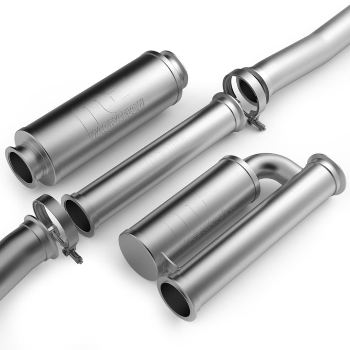 MagnaFlow 21-24 RAM 1500 TRX SPEQ Series Cat-Back Performance Exhaust System w/ Black Chrome Tips - Bull Strap
