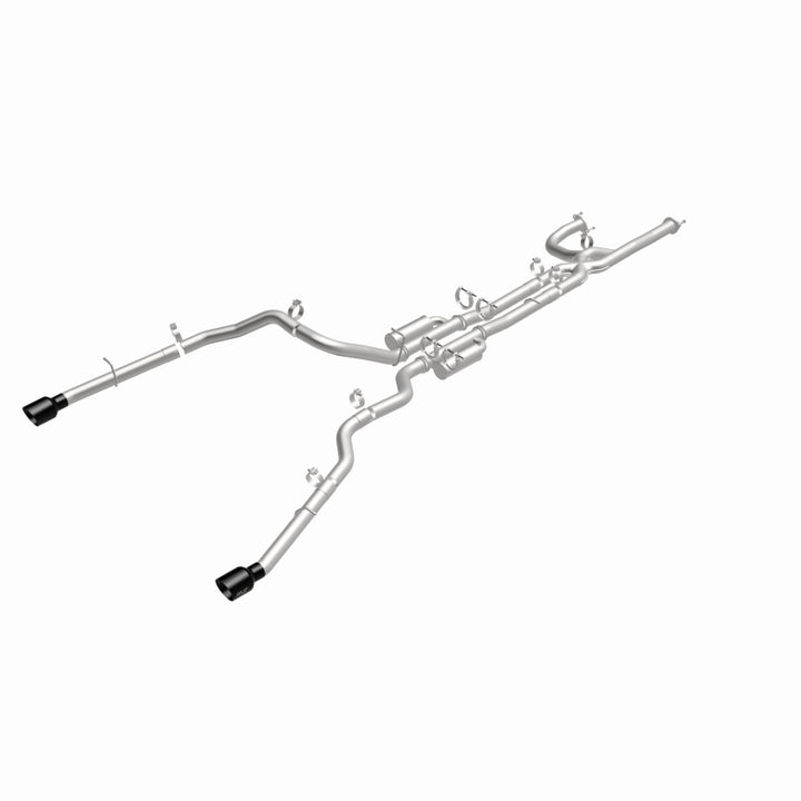 MagnaFlow 21-24 RAM 1500 TRX SPEQ Series Cat-Back Performance Exhaust System w/ Black Chrome Tips - Bull Strap