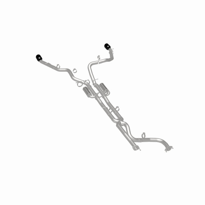 MagnaFlow 21-24 RAM 1500 TRX SPEQ Series Cat-Back Performance Exhaust System w/ Black Chrome Tips - Bull Strap