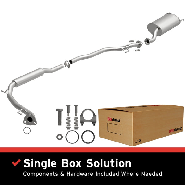 MagnaFlow BRE Exhaust Kit 07-08 Honda Fit 1.5L - Bull Strap