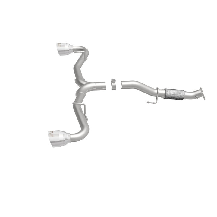 MagnaFlow Cat-Back 2015 Alfa Romeo 4C 1.7L SS 2.5in Dual Split Rear 4.in Tips - Bull Strap