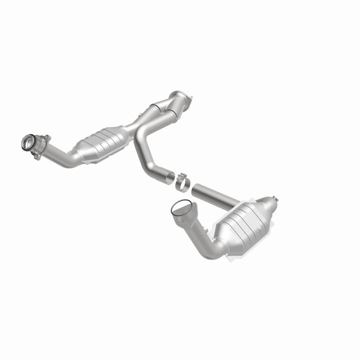 MagnaFlow Conv DF 02-06 Cadillac Escalade / 02-06 Chevy Avalanche 5.3L Dual Conv Y-Pipe Assembly 2WD - Bull Strap