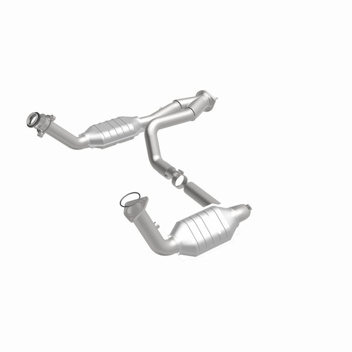 MagnaFlow Conv DF 02-06 Cadillac Escalade / 02-06 Chevy Avalanche 5.3L Dual Conv Y-Pipe Assembly 2WD - Bull Strap