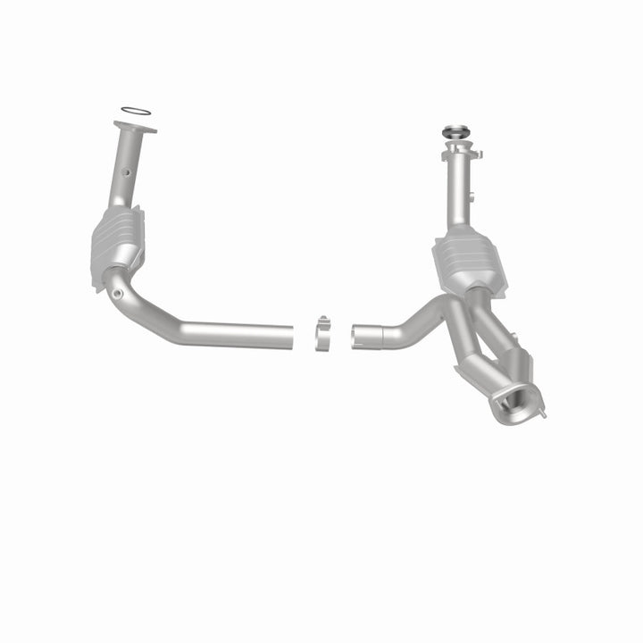 MagnaFlow Conv DF 02-06 Cadillac Escalade / 02-06 Chevy Avalanche 5.3L Dual Conv Y-Pipe Assembly 2WD - Bull Strap