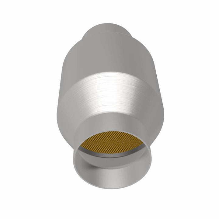 MagnaFlow Conv Univ 2.5in Inlet/Outlet Center/Center Round - Bull Strap