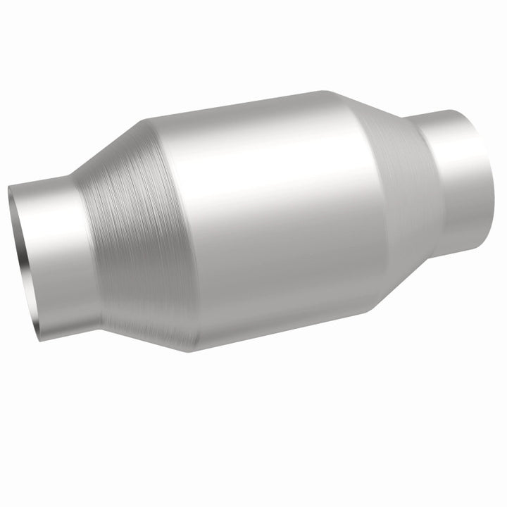 MagnaFlow Conv Univ 2.5in Inlet/Outlet Center/Center Round - Bull Strap