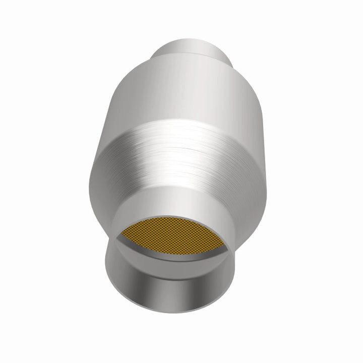 MagnaFlow Conv Univ 2.5in Inlet/Outlet Center/Center Round - Bull Strap