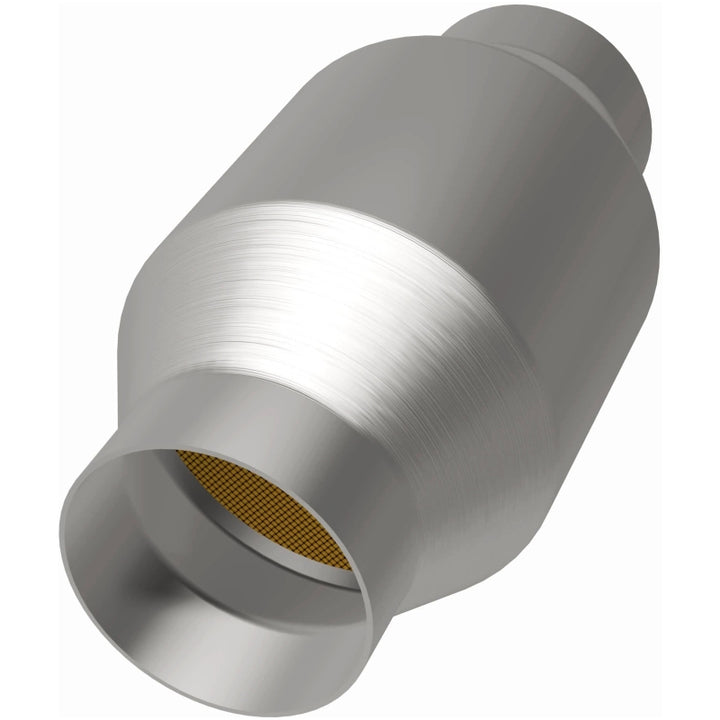 MagnaFlow Conv Univ 2.5in Inlet/Outlet Center/Center Round - Bull Strap