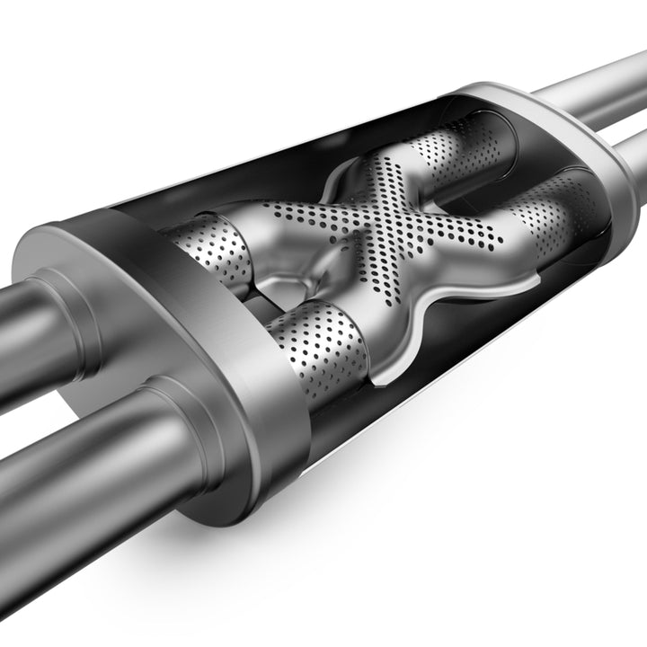 MagnaFlow Muffler Mag SS 14X4X9 2.25 D/D - Bull Strap