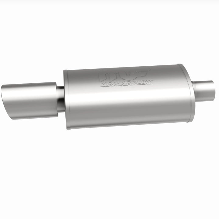 MagnaFlow Muffler W/Tip Mag SS 14X5X8 2.25/4. - Bull Strap