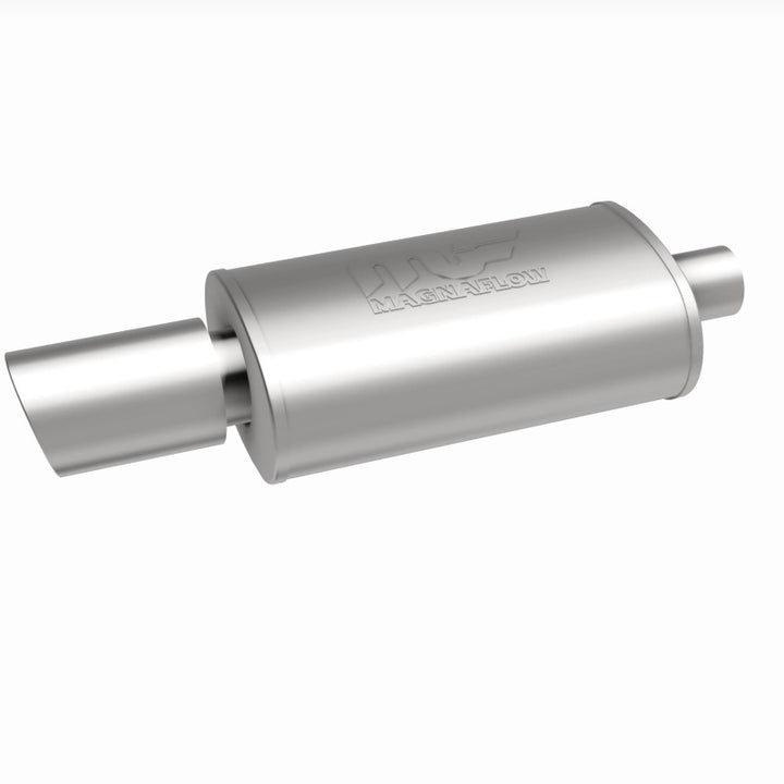 MagnaFlow Muffler W/Tip Mag SS 14X5X8 2.25/4. - Bull Strap