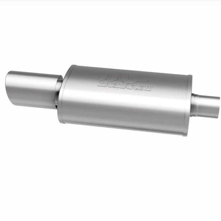 MagnaFlow Muffler W/Tip Mag SS 14X5X8 2.25/4. - Bull Strap