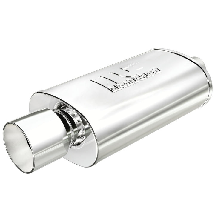 MagnaFlow Muffler W/Tip Mag SS 14X5X8 2.25/4. - Bull Strap