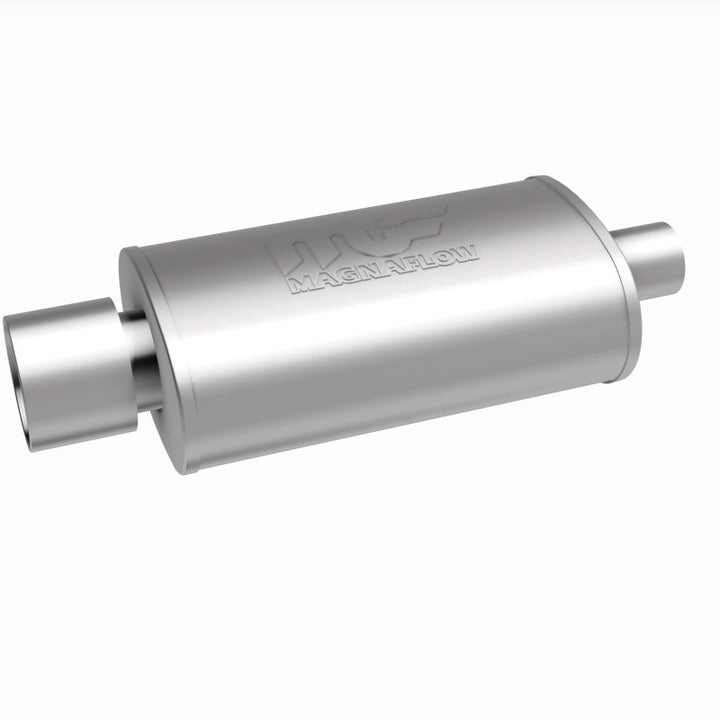 MagnaFlow Muffler W/Tip Mag SS 14X5X8 2.25/4. - Bull Strap