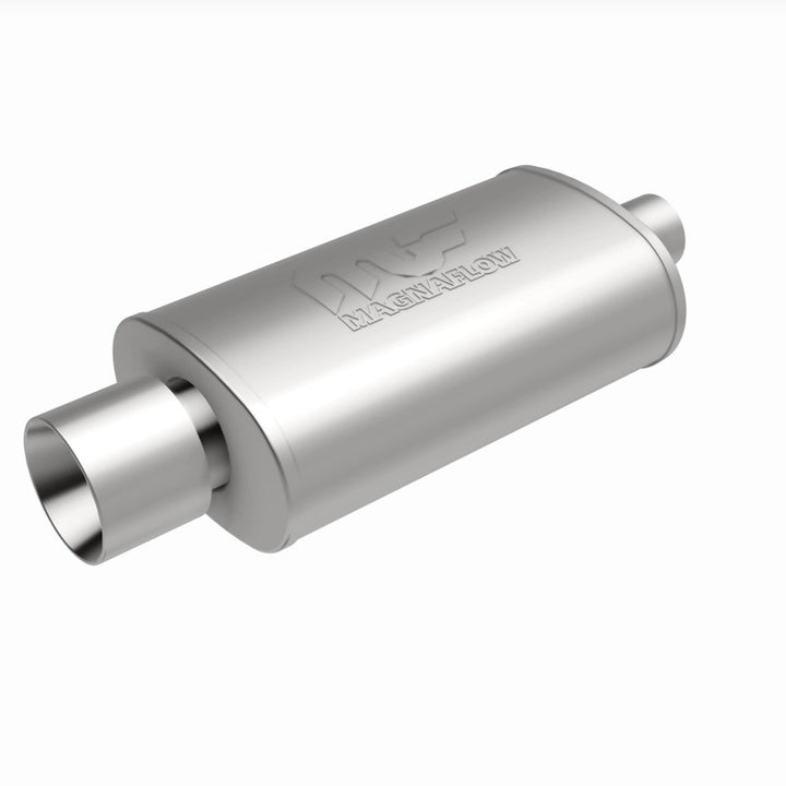 MagnaFlow Muffler W/Tip Mag SS 14X5X8 2.25/4. - Bull Strap