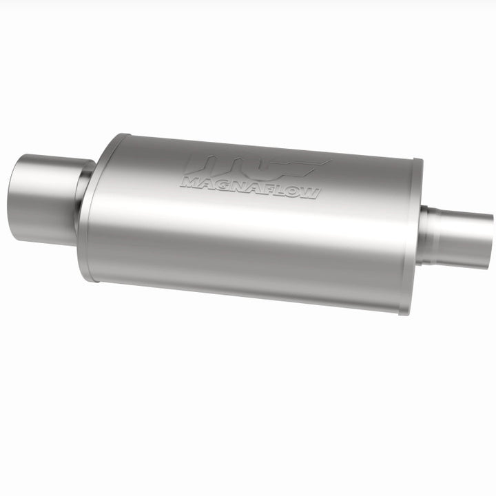 MagnaFlow Muffler W/Tip Mag SS 14X5X8 2.25/4. - Bull Strap