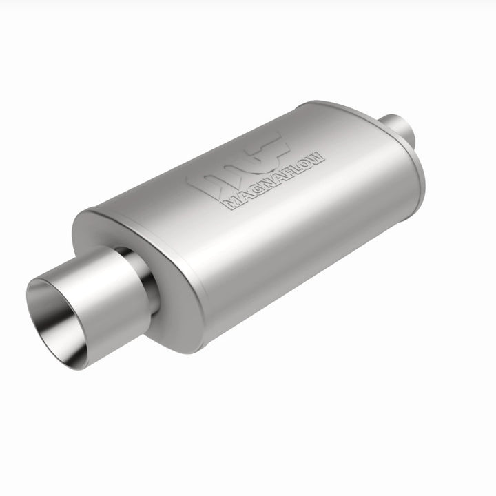 MagnaFlow Muffler W/Tip Mag SS 14X5X8 2.25/4. - Bull Strap