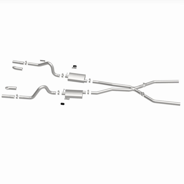 MagnaFlow SYS C/B 67-70 Mustang 2.50inch w/Tru-X - Bull Strap