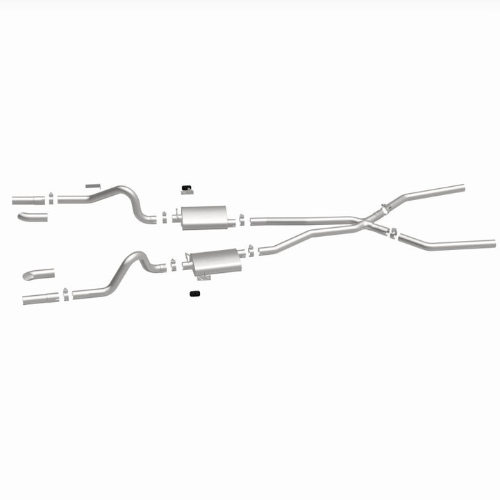 MagnaFlow SYS C/B 67-70 Mustang 2.50inch w/Tru-X - Bull Strap