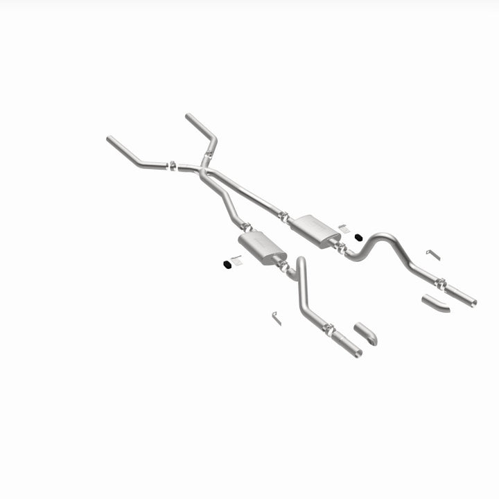 MagnaFlow SYS C/B 67-70 Mustang 2.50inch w/Tru-X - Bull Strap