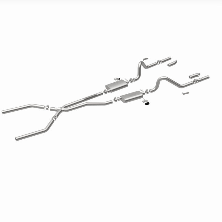 MagnaFlow SYS C/B 67-70 Mustang 2.50inch w/Tru-X - Bull Strap