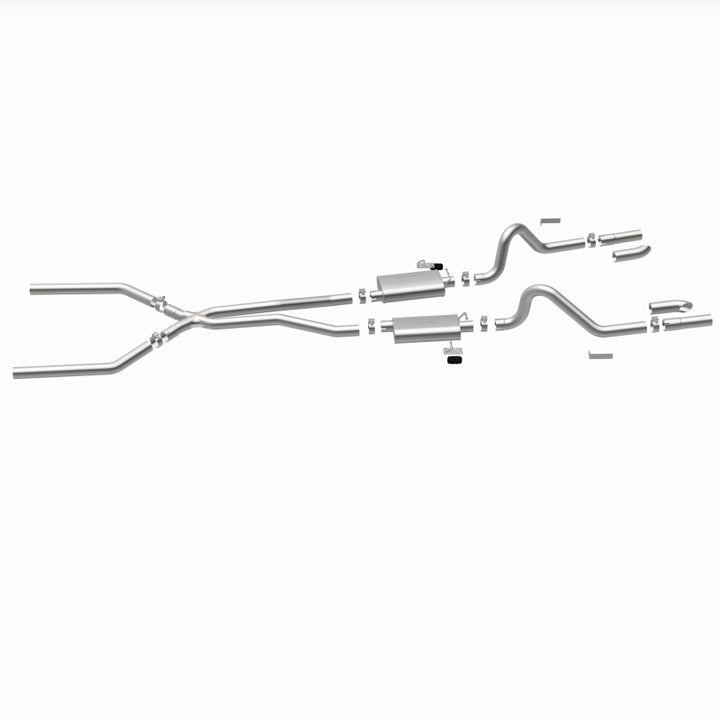 MagnaFlow SYS C/B 67-70 Mustang 2.50inch w/Tru-X - Bull Strap