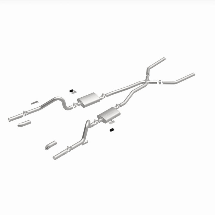 MagnaFlow SYS C/B 67-70 Mustang 2.50inch w/Tru-X - Bull Strap