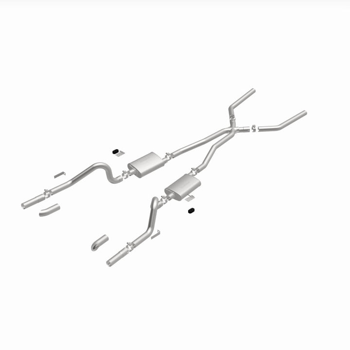 MagnaFlow SYS C/B 67-70 Mustang 2.50inch w/Tru-X - Bull Strap