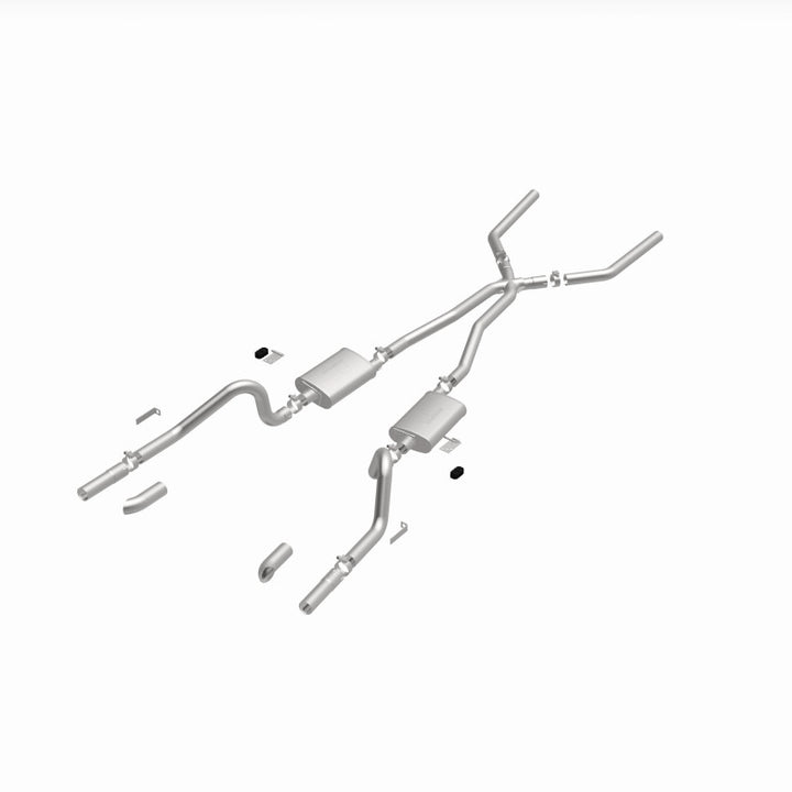 MagnaFlow SYS C/B 67-70 Mustang 2.50inch w/Tru-X - Bull Strap