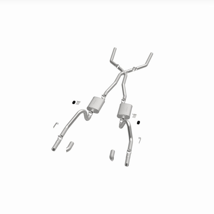 MagnaFlow SYS C/B 67-70 Mustang 2.50inch w/Tru-X - Bull Strap