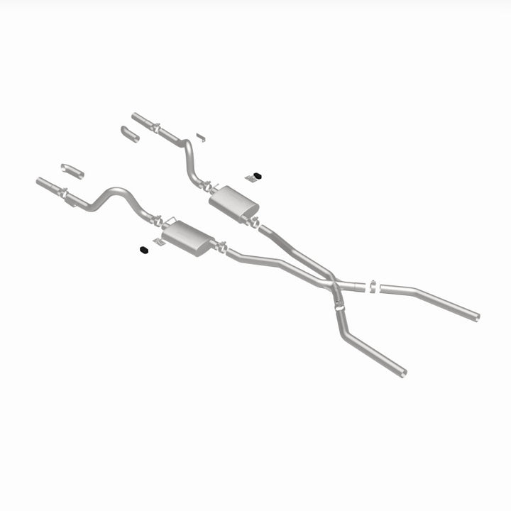 MagnaFlow SYS C/B 67-70 Mustang 2.50inch w/Tru-X - Bull Strap