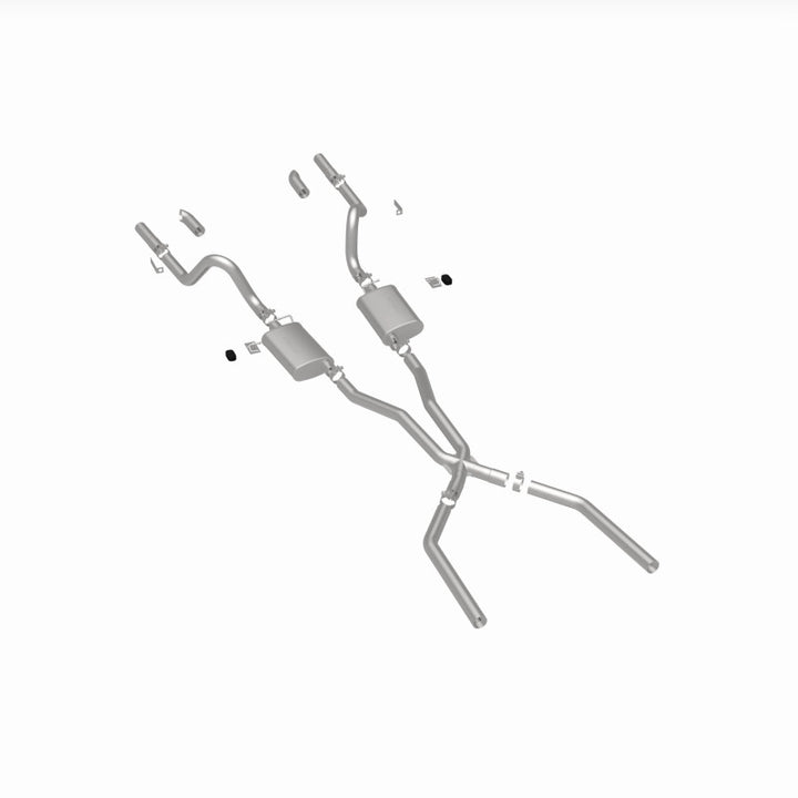 MagnaFlow SYS C/B 67-70 Mustang 2.50inch w/Tru-X - Bull Strap