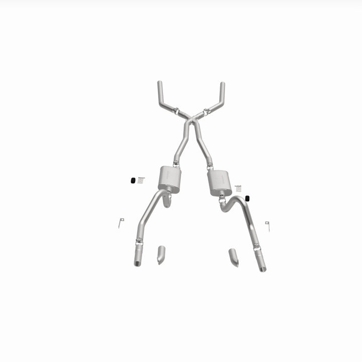 MagnaFlow SYS C/B 67-70 Mustang 2.50inch w/Tru-X - Bull Strap