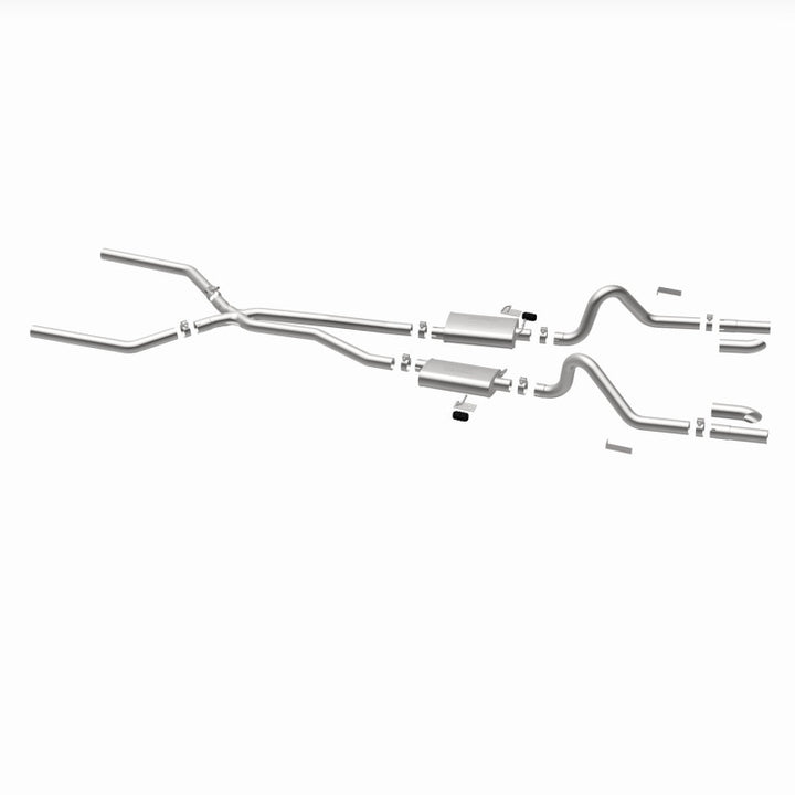 MagnaFlow SYS C/B 67-70 Mustang 2.50inch w/Tru-X - Bull Strap