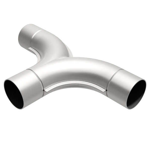 MagnaFlow Smooth Trans T 2.50inch SS 90/90 deg. - Bull Strap