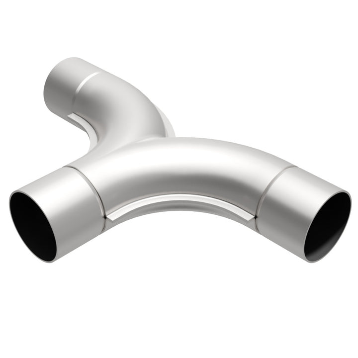 MagnaFlow Smooth Trans T 2.50inch SS 90/90 deg. - Bull Strap