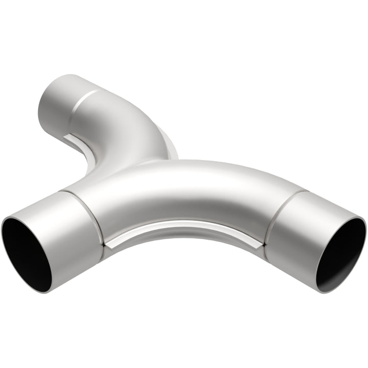 MagnaFlow Smooth Trans T 2.50inch SS 90/90 deg. - Bull Strap