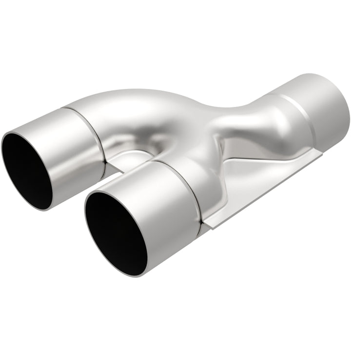 MagnaFlow Smooth Trans Y 2.50inch SS 90 deg. - Bull Strap