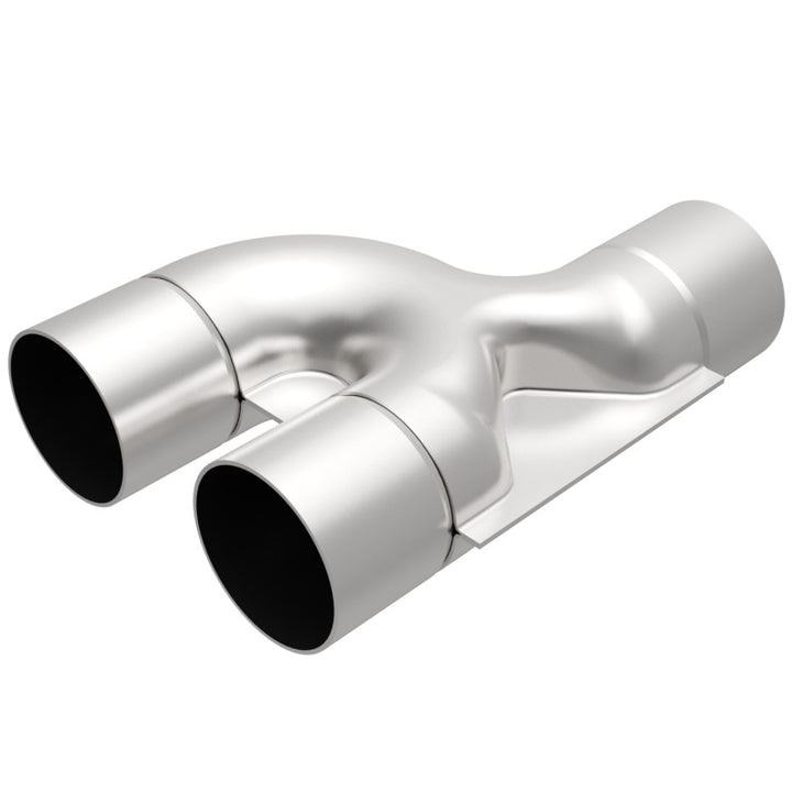 MagnaFlow Smooth Trans Y 2.50inch SS 90 deg. - Bull Strap