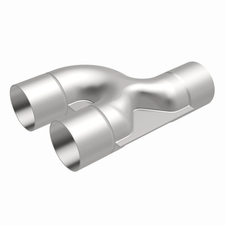 MagnaFlow Smooth Trans Y 2.50inch SS 90 deg. - Bull Strap