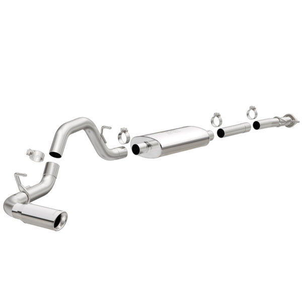 MagnaFlow Stainless Cat-Back Exhaust 2015 Chevy Colorado/GMC Canyon Single Passenger Rear Exit 4in - Bull Strap