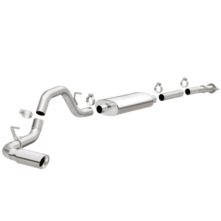 MagnaFlow Stainless Cat-Back Exhaust 2015 Chevy Colorado/GMC Canyon Single Passenger Rear Exit 4in - Bull Strap