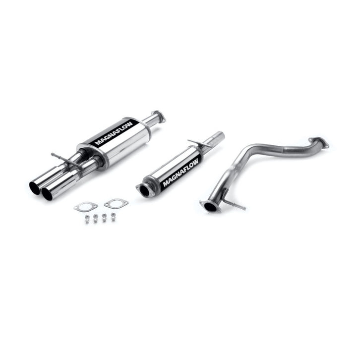 MagnaFlow Sys C/B 02 VW Golf-Gti 1.8T w/ Fascia Cutouts - Bull Strap