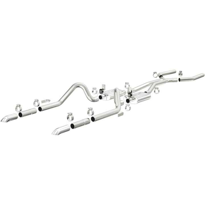 MagnaFlow Sys C/B 64-66 Ford Mustang 2.5inch - Bull Strap