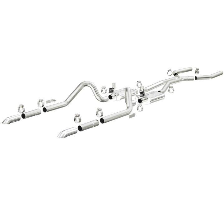 MagnaFlow Sys C/B 64-66 Ford Mustang 2.5inch - Bull Strap